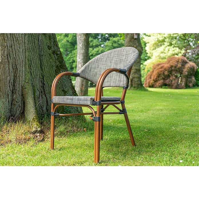Acamp Stapelsessel Maui (4 Stk., Aluminium, Stapelbar, Braun, B x T x H: 60,5 x 56 x 85 cm) | BAUHAUS