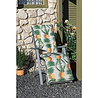 beo Gartenmöbel-Auflage Treffelstein (Relaxsessel, 1 Stk., L x B x H: 171 x 46 x 8 cm, Baumwolle, Polyester, Grün/Gelb)