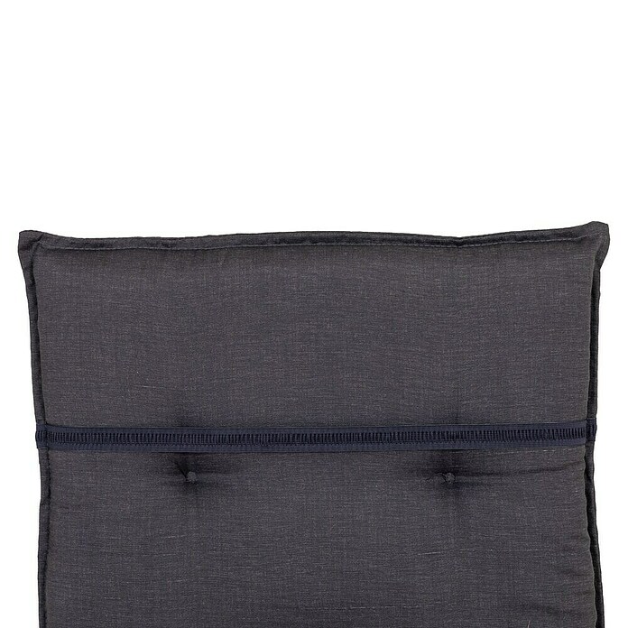 Gartenmöbel-Auflage Belsh (Niederlehner, 4 Stk., L x B x H: 118 x 50 x 6 cm, 50% aus Baumwolle/50% aus Polyester, Dunkelgrau) | BAUHAUS