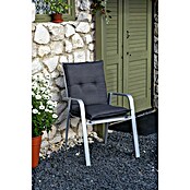 Gartenmöbel-Auflage Belsh (Niederlehner, 4 Stk., L x B x H: 118 x 50 x 6 cm, 50% aus Baumwolle/50% aus Polyester, Dunkelgrau) | BAUHAUS