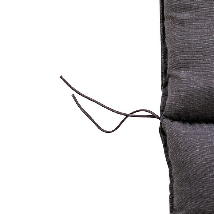 Gartenmöbel-Auflage Belsh (Niederlehner, 4 Stk., L x B x H: 118 x 50 x 6 cm, 50% aus Baumwolle/50% aus Polyester, Dunkelgrau) | BAUHAUS