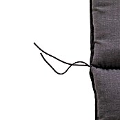 Gartenmöbel-Auflage Belsh (Niederlehner, 4 Stk., L x B x H: 118 x 50 x 6 cm, 50% aus Baumwolle/50% aus Polyester, Dunkelgrau) | BAUHAUS