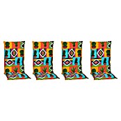 beo Gartenmöbel-Auflage Tijuana (Hochlehner, 4 Stk., L x B x H: 118 x 46 x 8 cm, 75% Baumwolle,25% Polyester, Mehrfarbig) | BAUHAUS