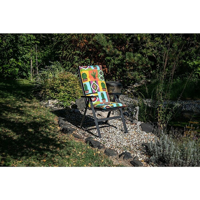 beo Gartenmöbel-Auflage Tijuana (Hochlehner, 6 Stk., L x B x H: 118 x 46 x 8 cm, 75% Baumwolle,25% Polyester, Mehrfarbig) | BAUHAUS