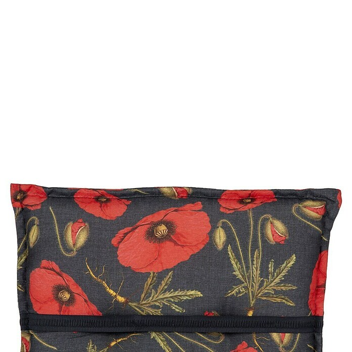 Gartenmöbel-Auflage Trondeim (Gartenliege, 1 Stk., L x B x H: 191 x 58 x 8 cm, 70% Baumwolle/30% Polyester, Schwarz) | BAUHAUS