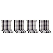beo Gartenmöbel-Auflage Atika (Niederlehner, 4 Stk., L x B x H: 100 x 52 x 8 cm, 60% Dralon, 40% Polyester, Grau/Weiß) | BAUHAUS