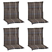 beo Gartenmöbel-Auflage Brilon (Niederlehner, 4 Stk., L x B x H: 98 x 46 x 8 cm, Baumwolle, Polyester, Braun) | BAUHAUS