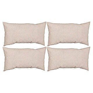 beo Rückenkissen (4 Stk., 60 x 30 x 20 cm, 30% Baumwolle, 70% Polyester, Beige)