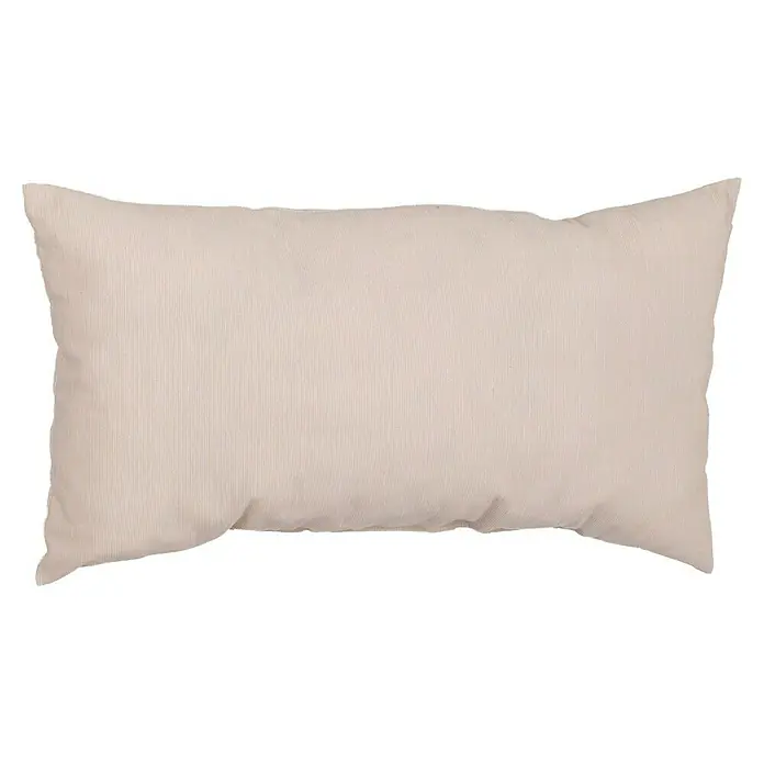 beo Rückenkissen - 4 Stk., 60 x 30 x 20 cm, Beige - Nahaufnahme eines rechteckigen, beigefarbenen Dekokissens mit feiner Textur, ideal für Wohnzimmer und Schlafzimmer, das Komfort und Stil vereint.