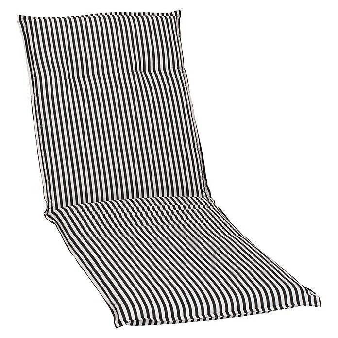beo Gartenmöbel-Auflage Tupelo (Gartenliege, 1 Stk., L x B x H: 191 x 58 x 8 cm, 70% Baumwolle/30% Polyester, Schwarz/Weiß) | BAUHAUS