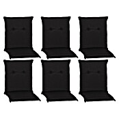 beo Gartenmöbel-Auflage Trabzon (Niederlehner, 6 Stk., L x B x H: 98 x 46 x 8 cm, 60% Baumwolle, 40% Polyester, Schwarz) | BAUHAUS