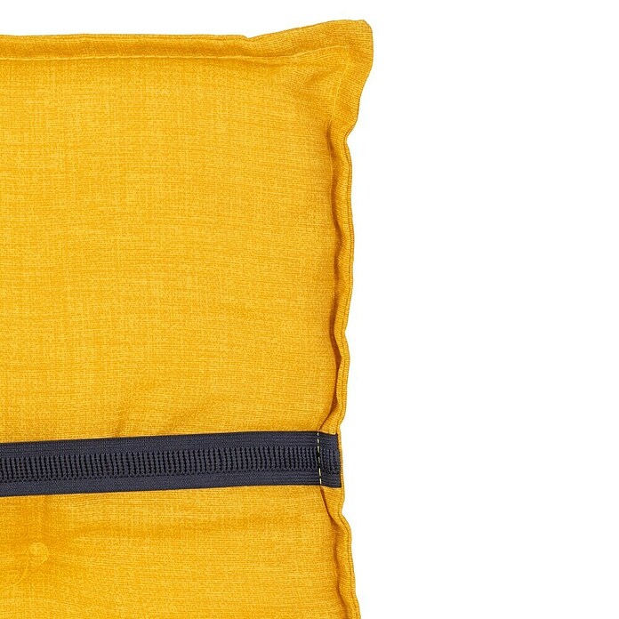 beo Gartenmöbel-Auflage Brovine (Niederlehner, 6 Stk., L x B x H: 101 x 50 x 6 cm, Baumwolle, Polyester, Senfgelb) | BAUHAUS