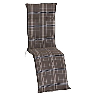 beo Gartenmöbel-Auflage Brilon (Relaxsessel, 1 Stk., L x B x H: 171 x 50 x 6 cm, Baumwolle, Polyester, Braun)