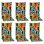 beo Gartenmöbel-Auflage Tijuana (Hochlehner, 6 Stk., L x B x H: 118 x 46 x 8 cm, 75% Baumwolle,25% Polyester, Mehrfarbig) | BAUHAUS