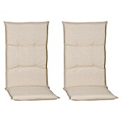 beo Gartenmöbel-Auflage Takume (Hochlehner, 2 Stk., L x B x H: 118 x 46 x 8 cm, 60% Baumwolle/40% Polyester, Beige, Beige) | BAUHAUS