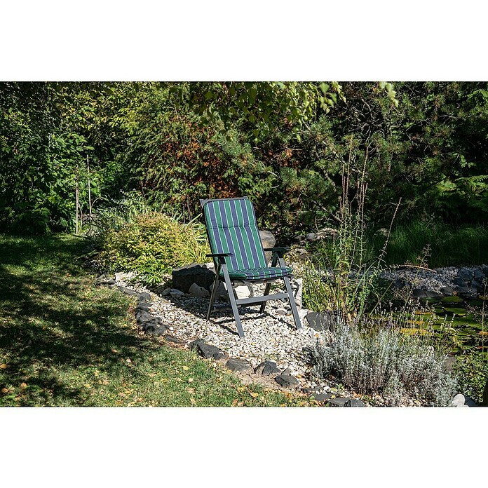 beo Gartenmöbel-Auflage Paselista (Hochlehner, 6 Stk., L x B x H: 114 x 47 x 5 cm, Blau/Grün) | BAUHAUS
