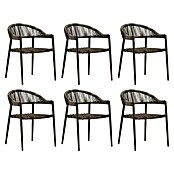 Acamp Stapelsessel Brooklyn (6 Stk., Rope-Bespannung, Stapelbar, Grau, B x T x H: 58 x 56 x 78 cm) | BAUHAUS
