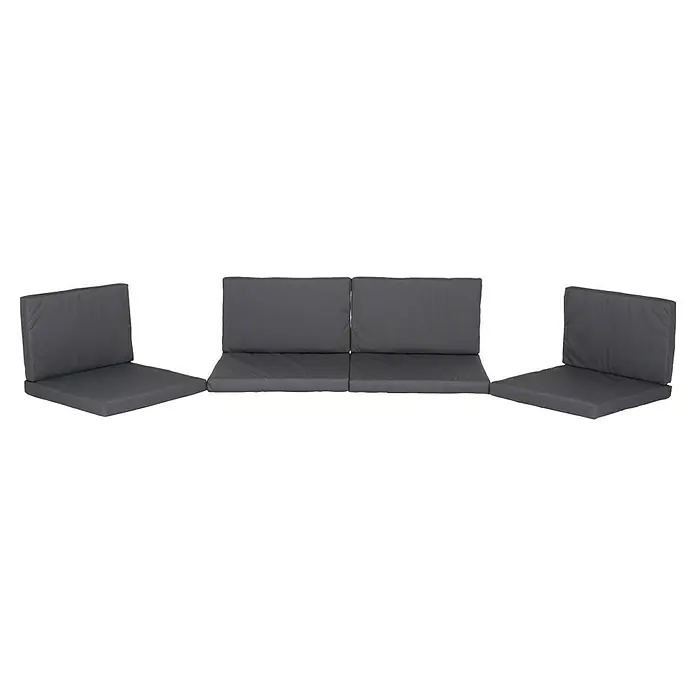 beo Ersatzkissen Monaco - Baumwolle, Polyester, Anthrazit - Graue Gartenmöbel-Sitzkissen und Rückenlehnen bieten Komfort und Stil für Ihre Outdoor-Lounge. Genießen Sie entspannte Stunden im Freien.