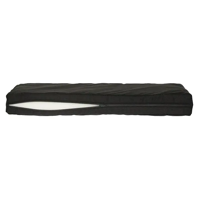 beo Ersatzkissen Monaco - Baumwolle, Polyester, Anthrazit - Schwarzes Sitzkissen mit Reißverschluss und Schaumstofffüllung. Bequemes und stilvolles Kissen für zusätzlichen Komfort und Unterstützung.
