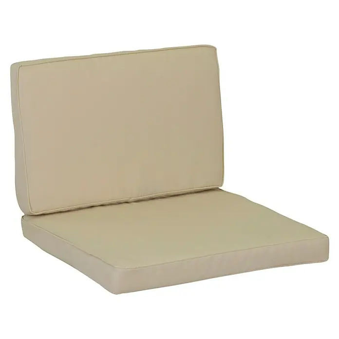 beo Ersatzkissen Monaco - Baumwolle, Polyester, Creme - Ein bequemes, beigefarbenes Sitzkissen mit hoher Rückenlehne für den Außenbereich. Ideal für Gartenmöbel.