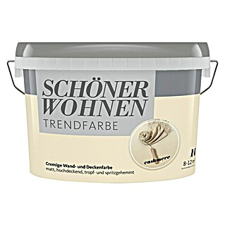 SCHÖNER WOHNEN-Farbe Wandfarbe Trendfarbe (Cashmere, Matt, 1 l, Konservierungsmittelfrei)