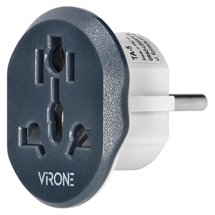 Potovalni adapter za vtičnice TA-5  (230 V, 13 A) | 3238 - Reisestecker | CBDD - Zwischenstecker | CBD - Verlängerungen, Tischsteckdosen, Kabelt | CB - Elektroinstallation | C - Elektro | BAUHAUS