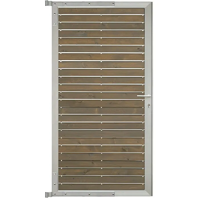 GartenLand Zauntor Holz Zaun Tor Craftwood - 90 x 175 cm, Grau, Holz