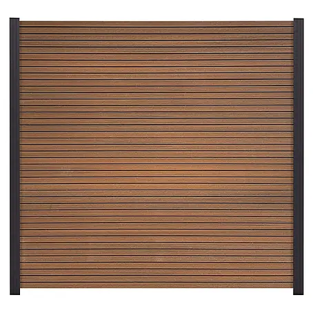 GartenLand  Steckzaun-Element WPC Zaun Shadowline Ohne Pfosten