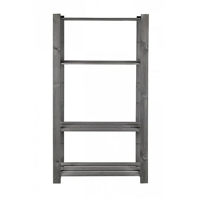 Proregal Holzregal PINEPEAK - Anzahl Böden: 4 Stk., Schrauben, Grau