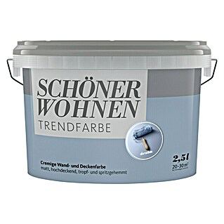 SCHÖNER WOHNEN-Farbe Wandfarbe Trendfarbe (Denim, Matt, 2,5 l, Konservierungsmittelfrei)