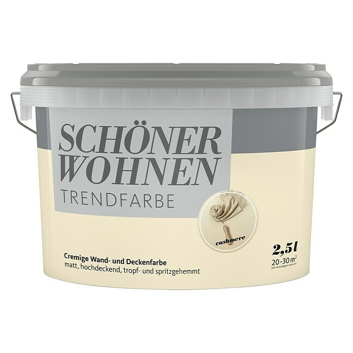 Schöner Wohnen Wandfarbe Trendfarbe (Cashmere, 2,5 l, Matt)
