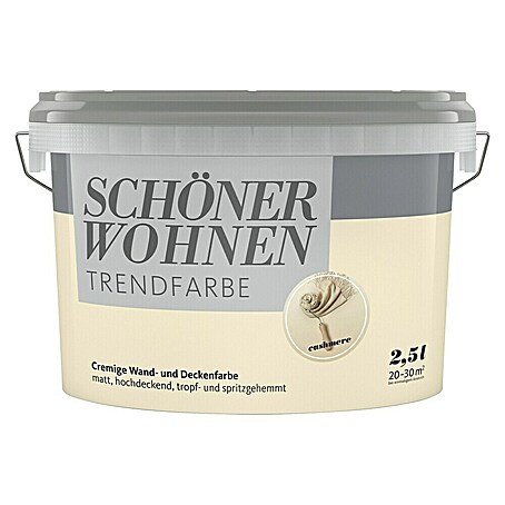 SCHÖNER WOHNEN-Farbe Wandfarbe Trendfarbe (Cashmere, Matt, 2,5 l)