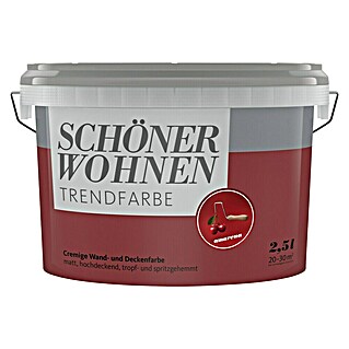 SCHÖNER WOHNEN-Farbe Wandfarbe Trendfarbe (Amarena, 2,5 l)