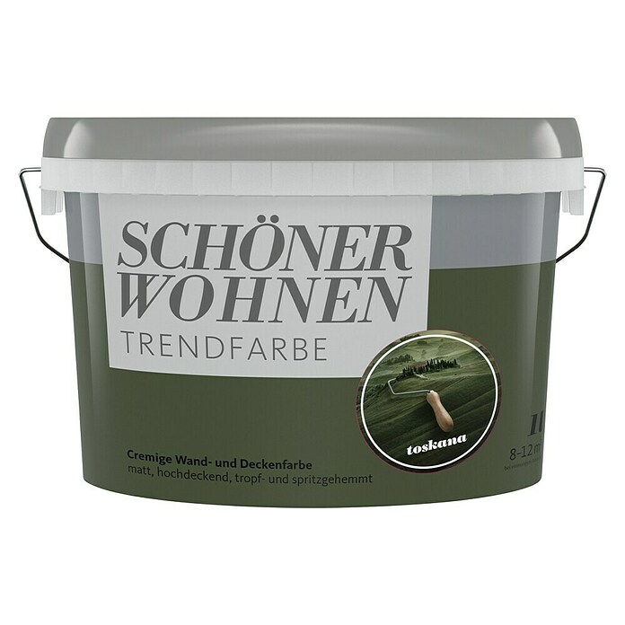 SCHÖNER WOHNEN-Farbe Wandfarbe Trendfarbe (Toskana, Matt, 1 l, Konservierungsmittelfrei) | BAUHAUS