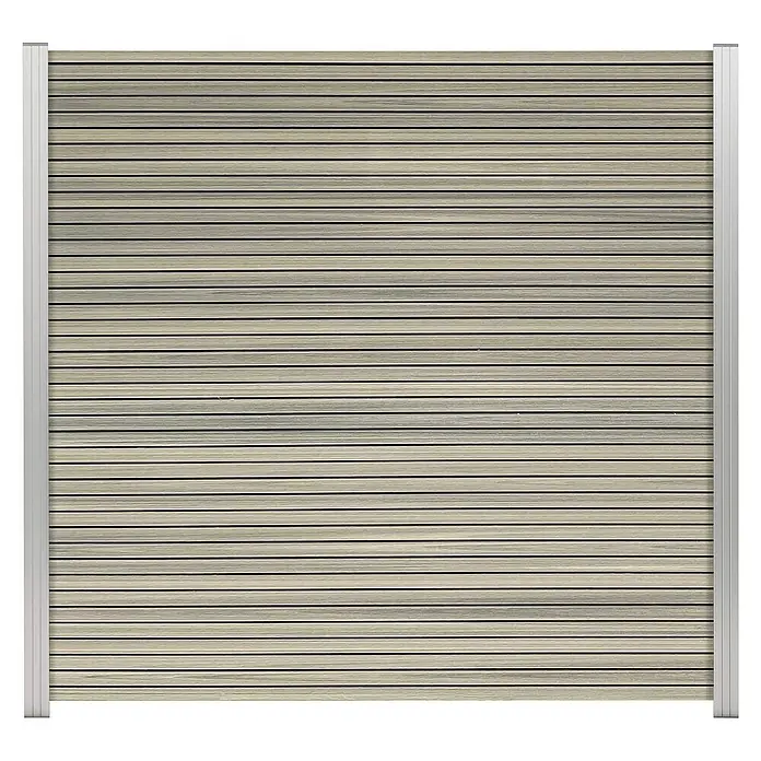 GartenLand Steckzaun-Element WPC Zaun Shadowline Ohne Pfosten - Amethystgrau, Verbundwerkstoff