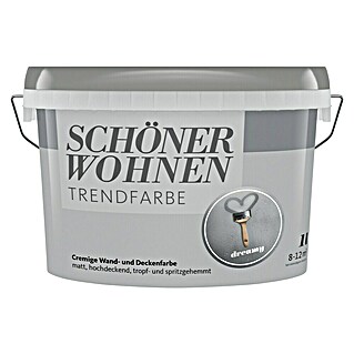 SCHÖNER WOHNEN-Farbe Wandfarbe Trendfarbe (Dreamy, Matt, 1 l, Konservierungsmittelfrei)
