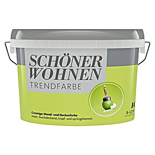 SCHÖNER WOHNEN-Farbe Wandfarbe Trendfarbe (Fresh, Matt, 1 l, Konservierungsmittelfrei)