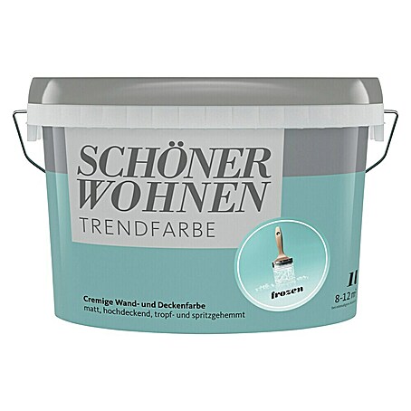 SCHÖNER WOHNEN-Farbe Wandfarbe Trendfarbe (Frozen, Matt, 1 l, Konservierungsmittelfrei)