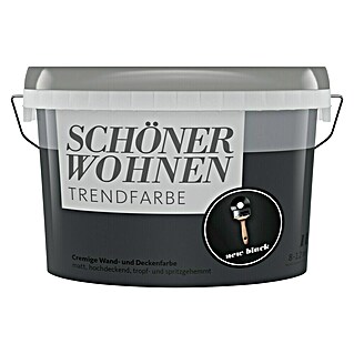 SCHÖNER WOHNEN-Farbe Wandfarbe Trendfarbe (New Black, Matt, 1 l)