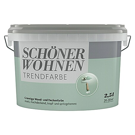 SCHÖNER WOHNEN-Farbe Wandfarbe Trendfarbe Limited Collection (Spa, Matt, 2,5 l, Konservierungsmittelfrei)