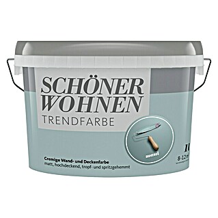 SCHÖNER WOHNEN-Farbe Wandfarbe Trendfarbe (Maui, Matt, 1 l, Konservierungsmittelfrei)