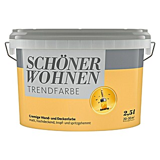 SCHÖNER WOHNEN-Farbe Wandfarbe Trendfarbe (Honey, 2,5 l)