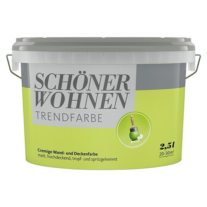Schöner Wohnen Wandfarbe Trendfarbe (Fresh, 2,5 l, Matt)