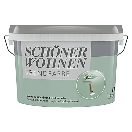 SCHÖNER WOHNEN-Farbe Wandfarbe Trendfarbe Limited Collection (Spa, Matt, 1 l, Konservierungsmittelfrei)