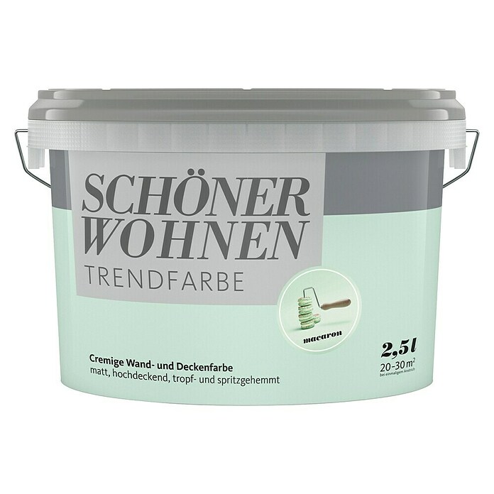 Schöner Wohnen Wandfarbe Trendfarbe (Macaron, 2,5 l, Matt)