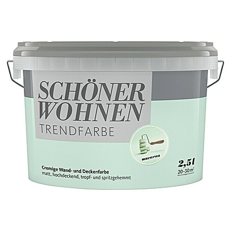 SCHÖNER WOHNEN-Farbe Wandfarbe Trendfarbe (Macaron, Matt, 2,5 l)