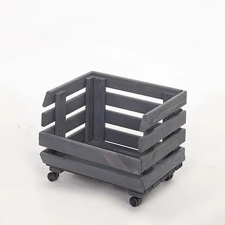 Proregal  Holzregal Gemüseregal VeggieRoll mit Rollen