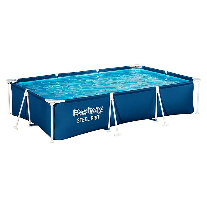 Bestway Opzetzwembad Steel Pro 300 (l x b x h: 300 x 201 x 66 cm, Blauw, 3.300 l) | BAUHAUS