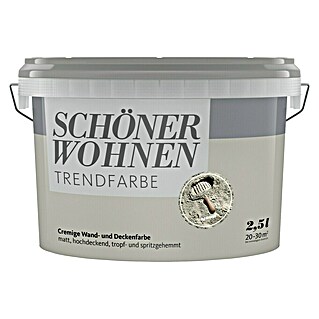 SCHÖNER WOHNEN-Farbe Wandfarbe Trendfarbe (Moon, Matt, 2,5 l)