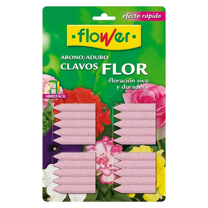Flower Abono Clavos flor - 20 ud. - Imagen del producto de barritas fertilizantes Flower para una floración viva y duradera con efecto rápido.